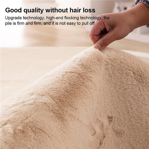 Ultra Soft Fluffy Faux Fur Sheepskin Area Rug Modern 2x6 Living Room Fur Runner - Picture 4 of 7